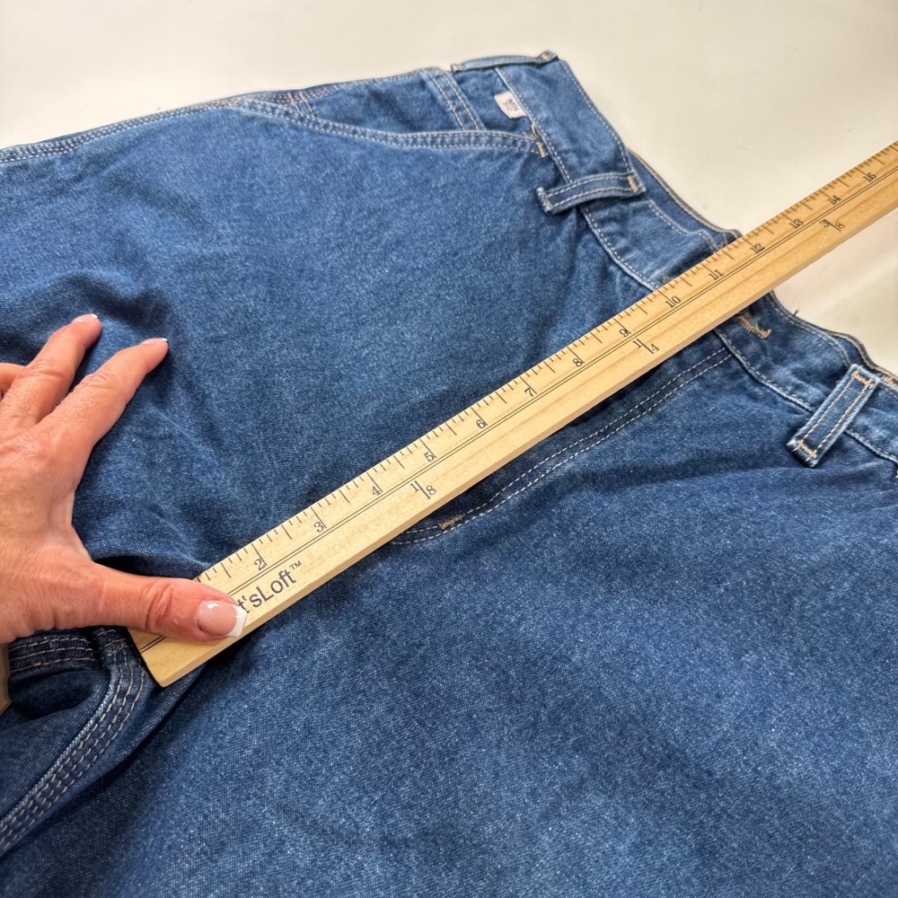 Carhartt FRB13 DNM Flame Resistant Carpenter Jeans Men's Sz 33x32 Original Fit - Picture 9 of 10